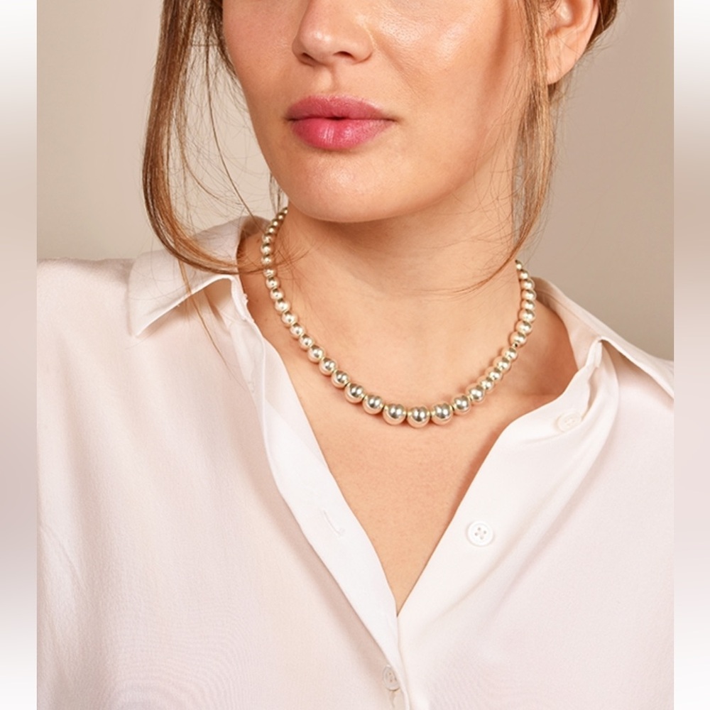 Tiffany and Co. silver ball necklace